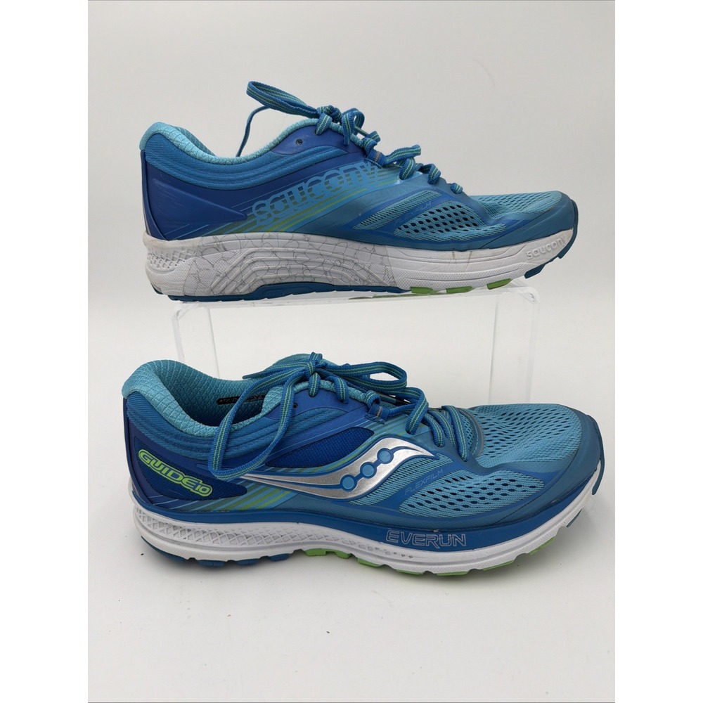Women's Saucony Guide 10 blue green running sneakers shoes‎ S10350-1 Size 9.5